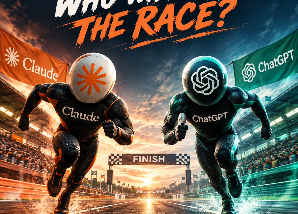 ChatGPT vs Claude AI race